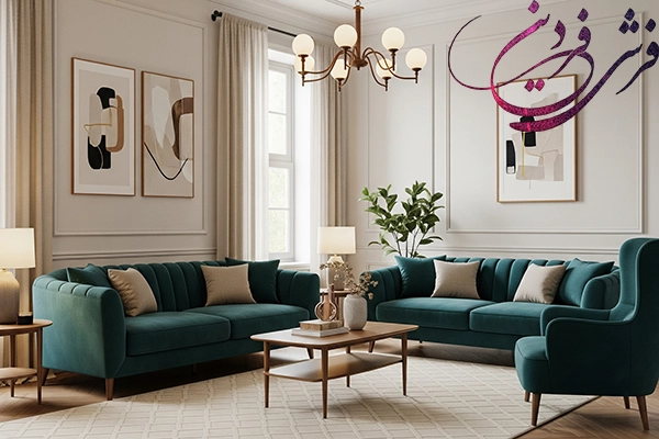Complementary colors for sofa sets and rugs